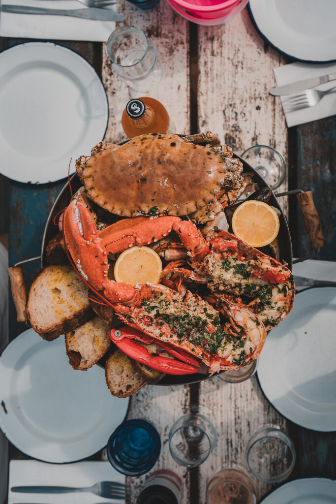 Seafood Platter Lobster Dish at Beach House Devon